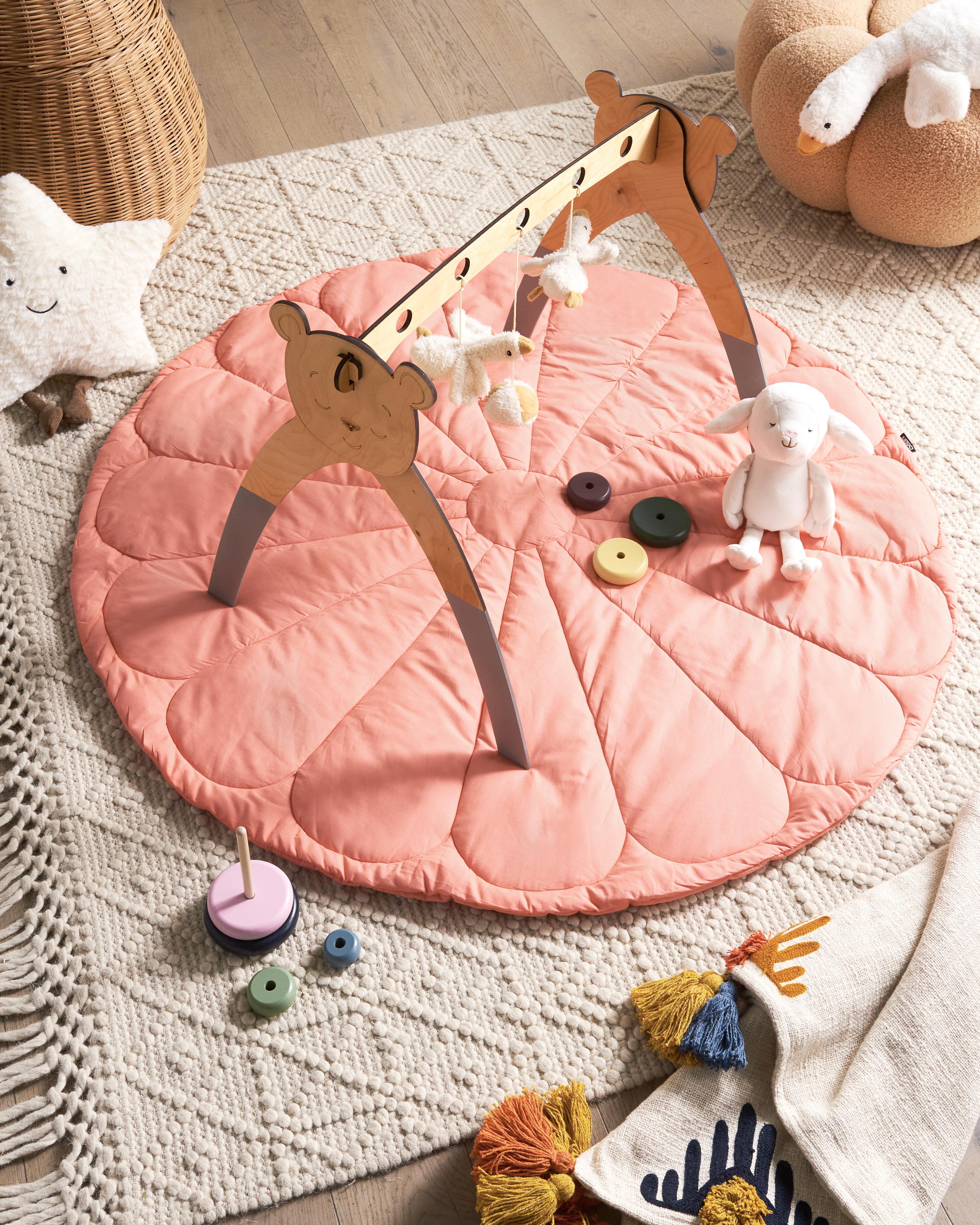 Kids Playmat ELIZJUM 110 x 110 cm Cotton Pink