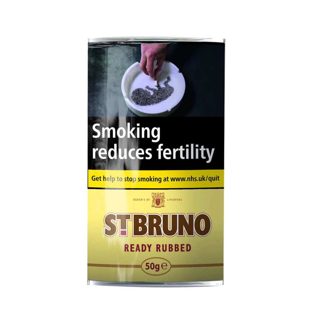 St Bruno Ready Rubbed Pipe Tobacco 50g Pouch