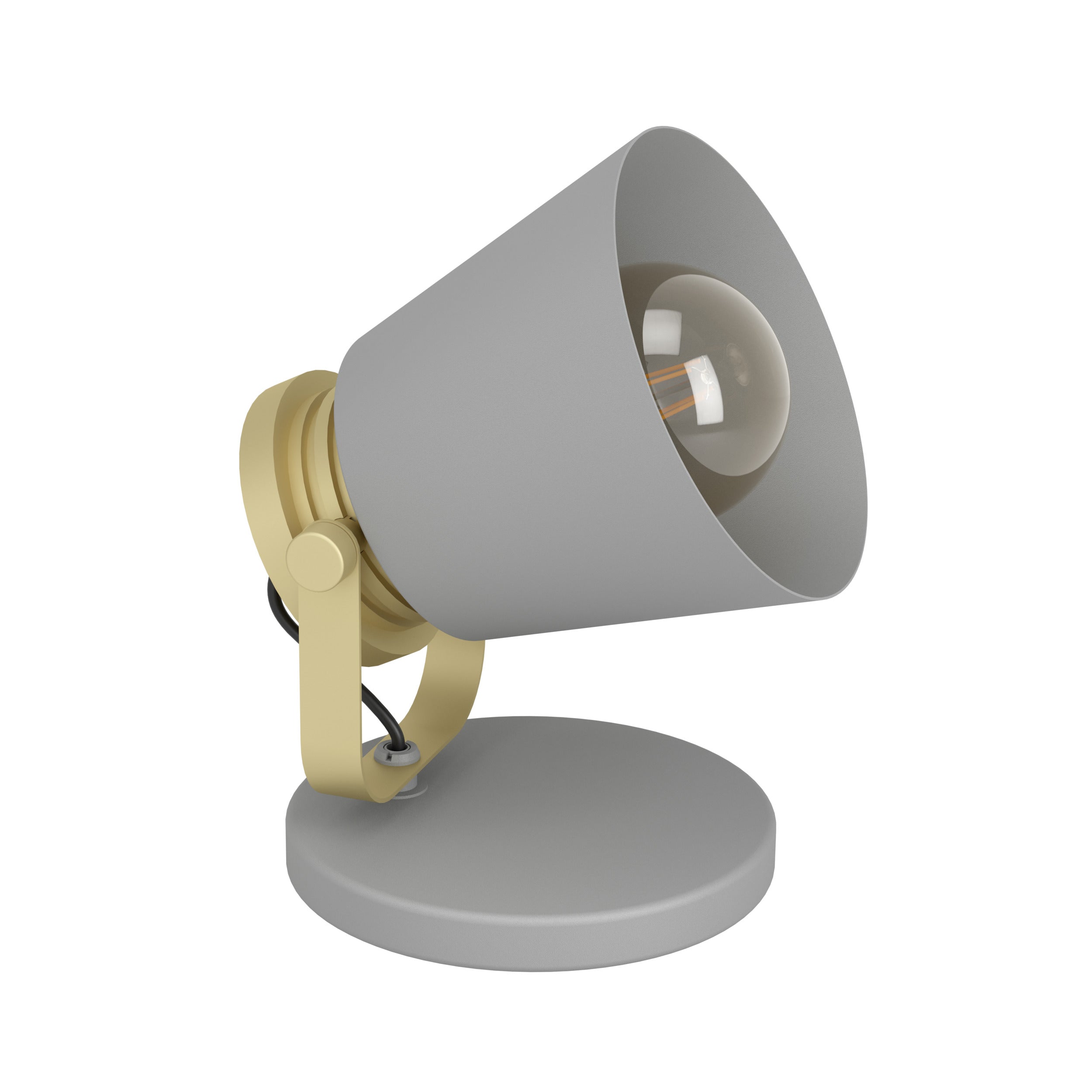EGLO tafellamp Twicken - e27 - 19,5 cm - grijs/goud -staal