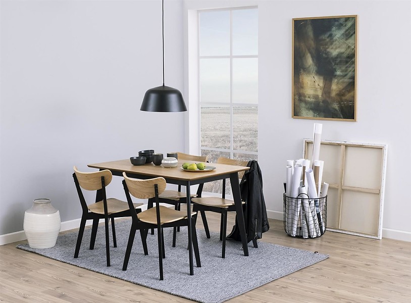 Stół prostokątny Roxby 120x80 dąb naturalny