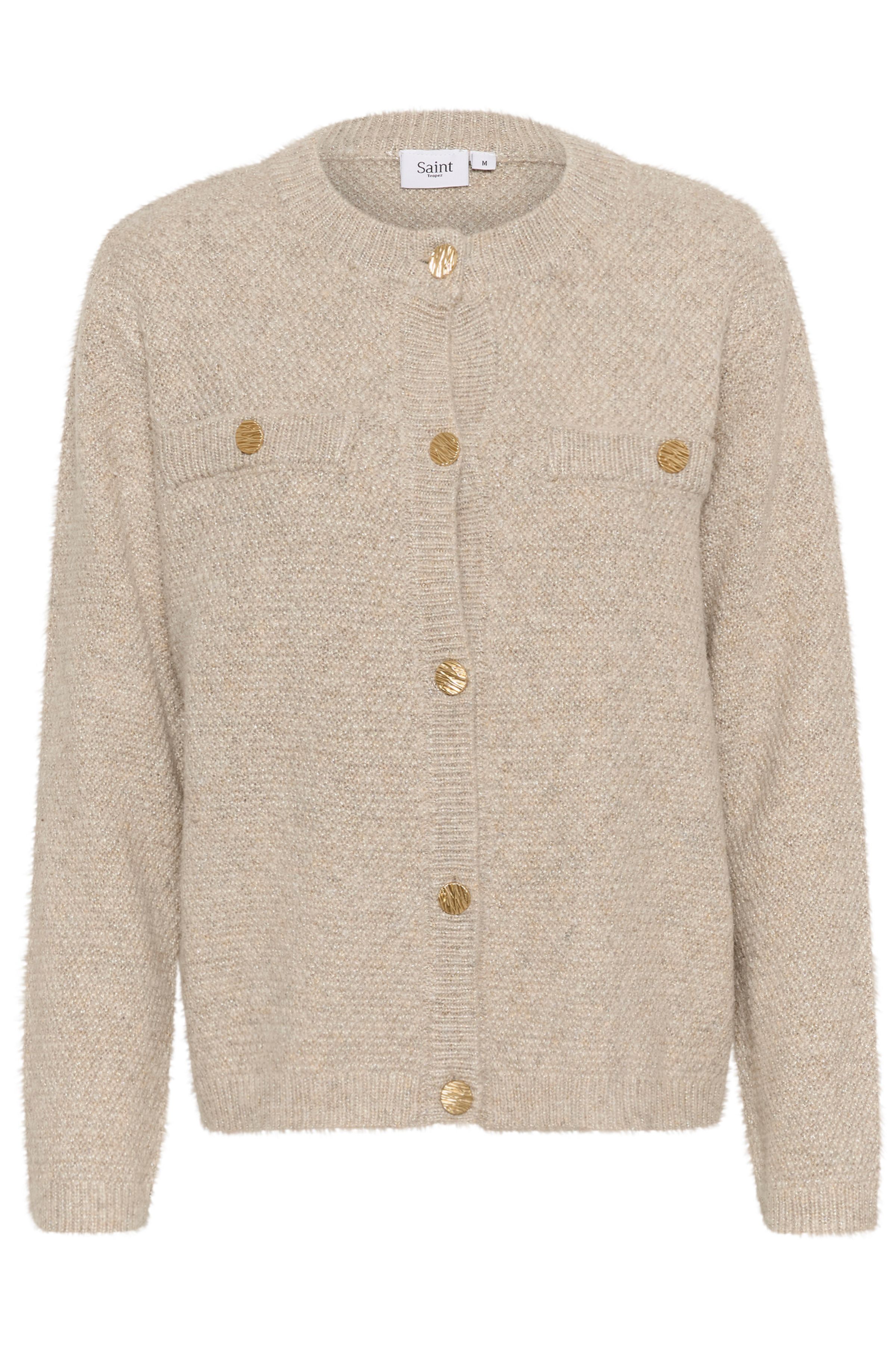 Saint Tropez IselaSZ Buttons Round Neck Cardigan