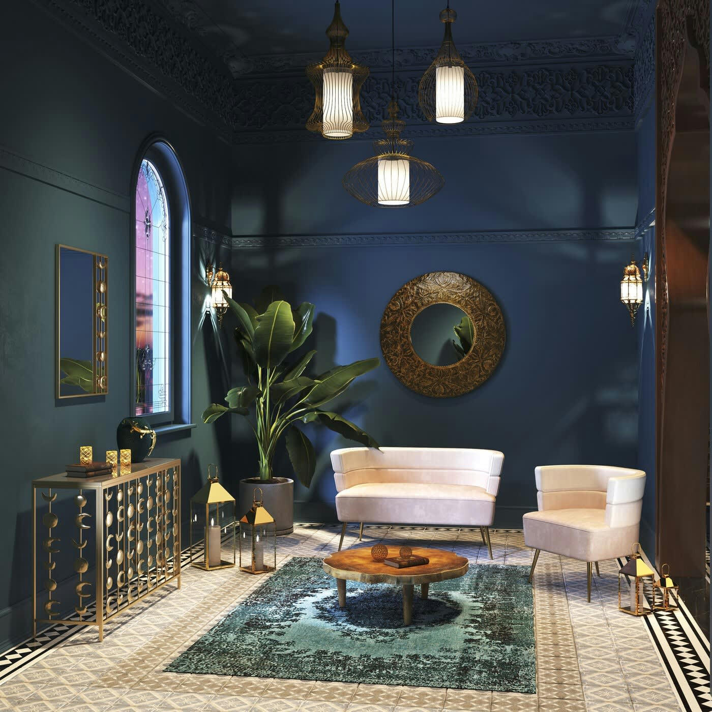 SANDWICH - Canapé Sandwich 2 places velours crème Kare Design