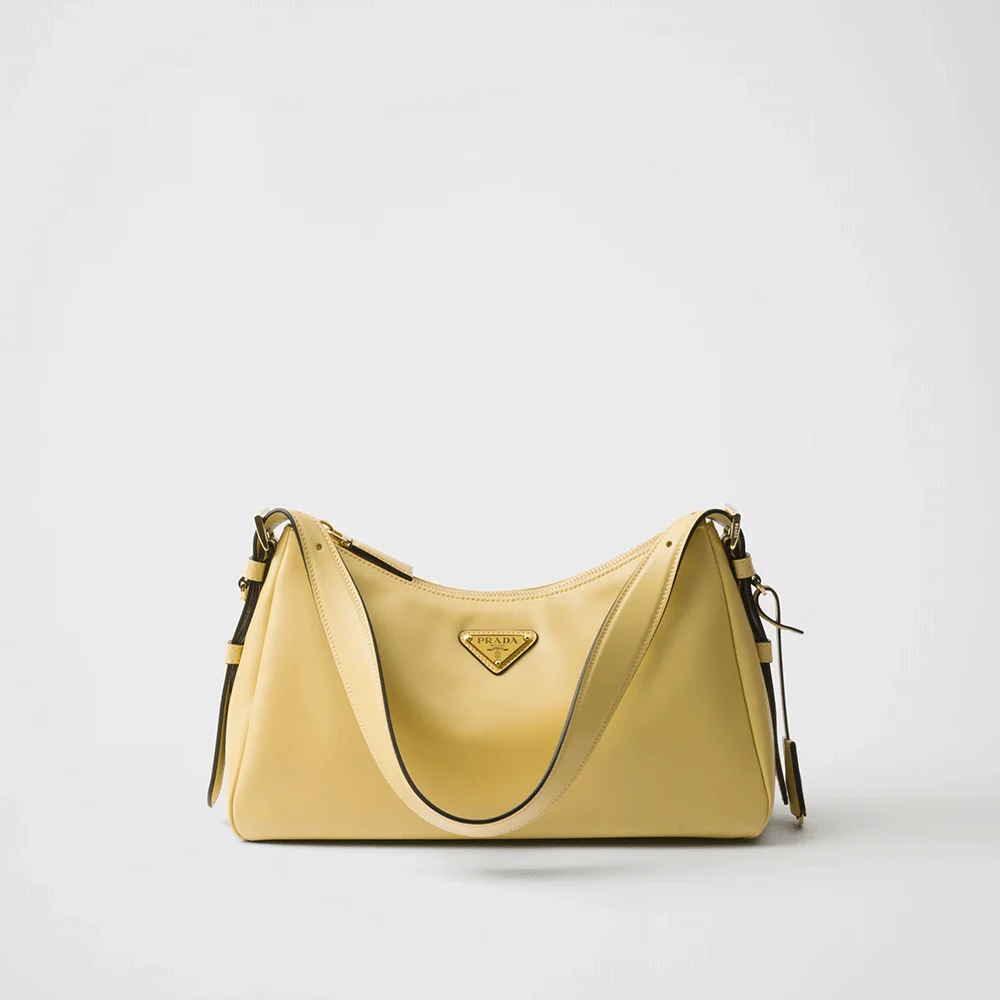 Prada Aimée large leather shoulder bag