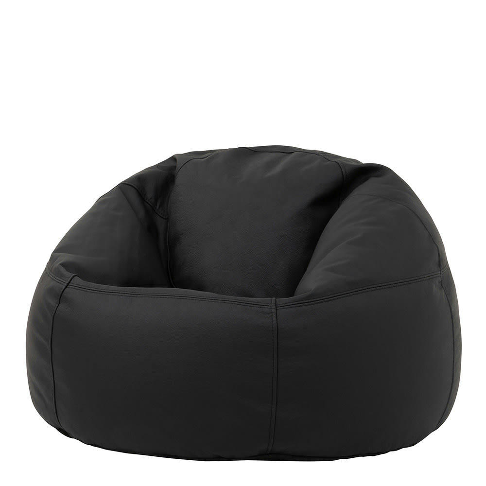- Pouf cuir marron