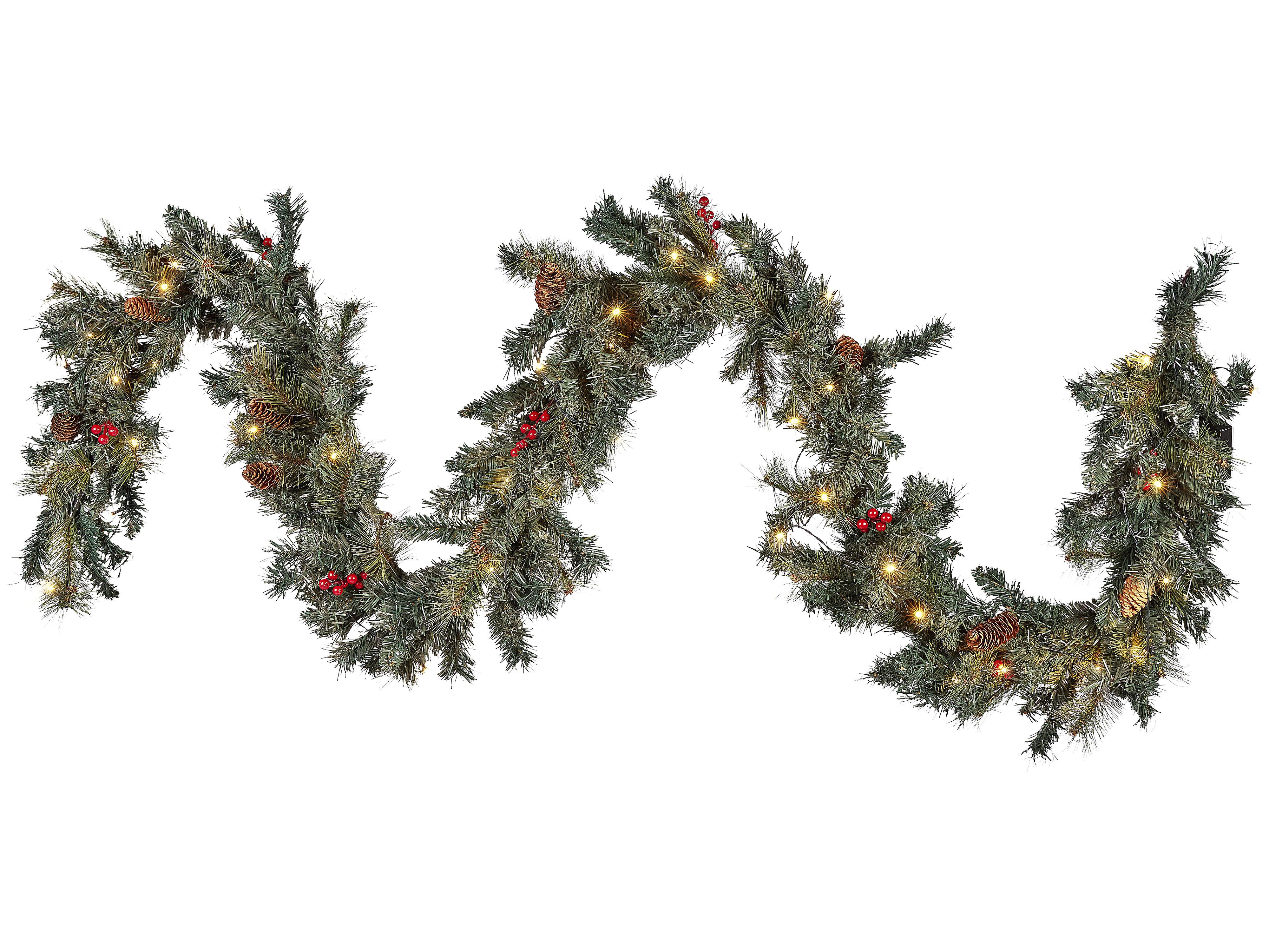 Christmas Garland LED TENALA 180 cm Green