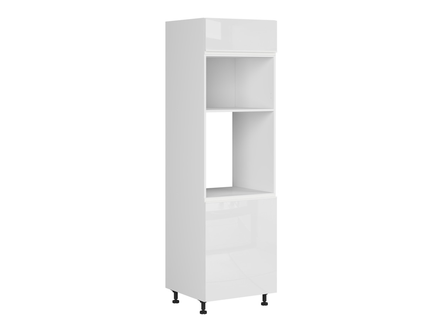 Szafka pod zabudowę piekarnika Sole 60 cm prawa biały połysk