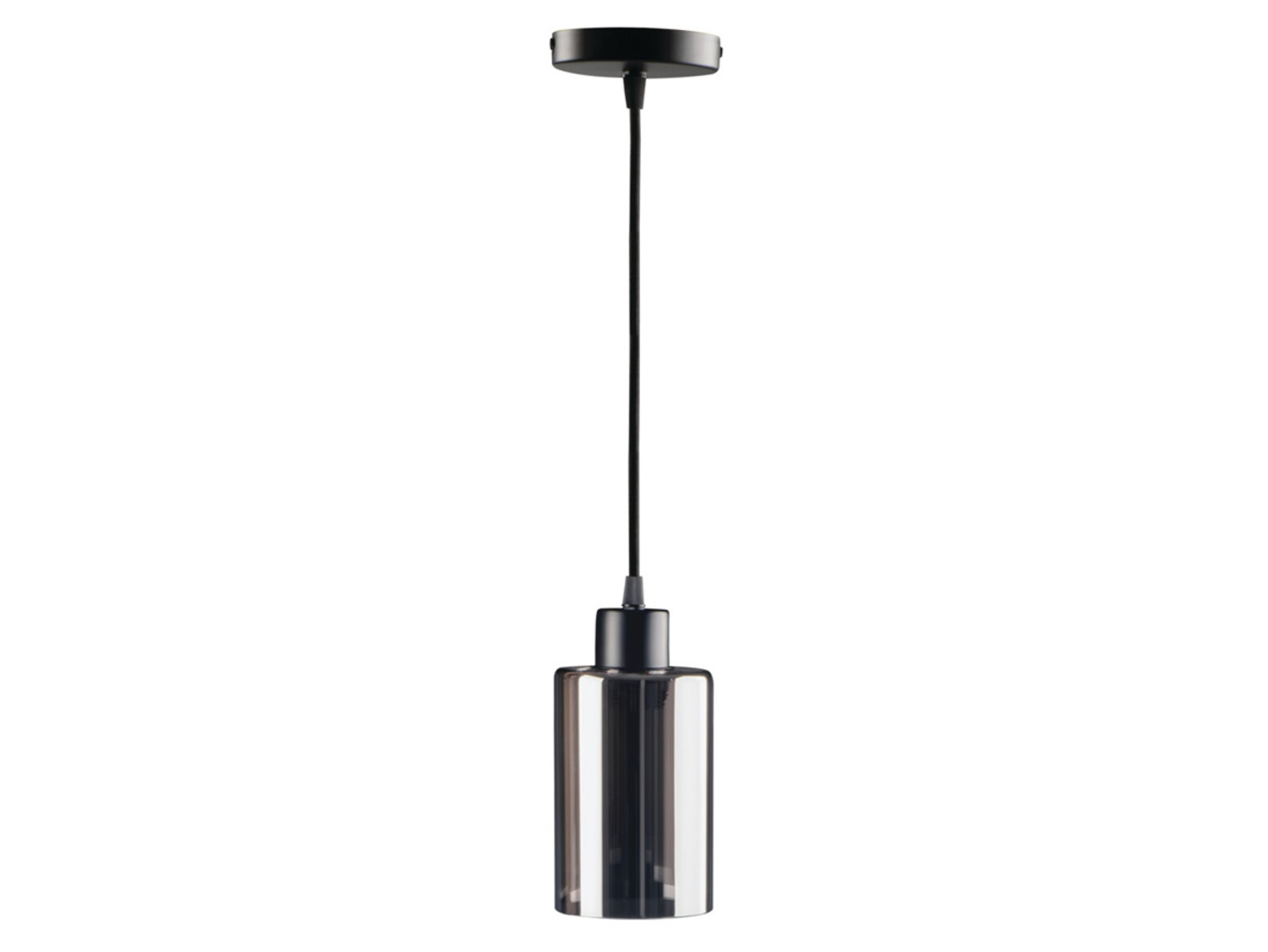 Lampa wisząca Gizio metalowo-szklana czarna
