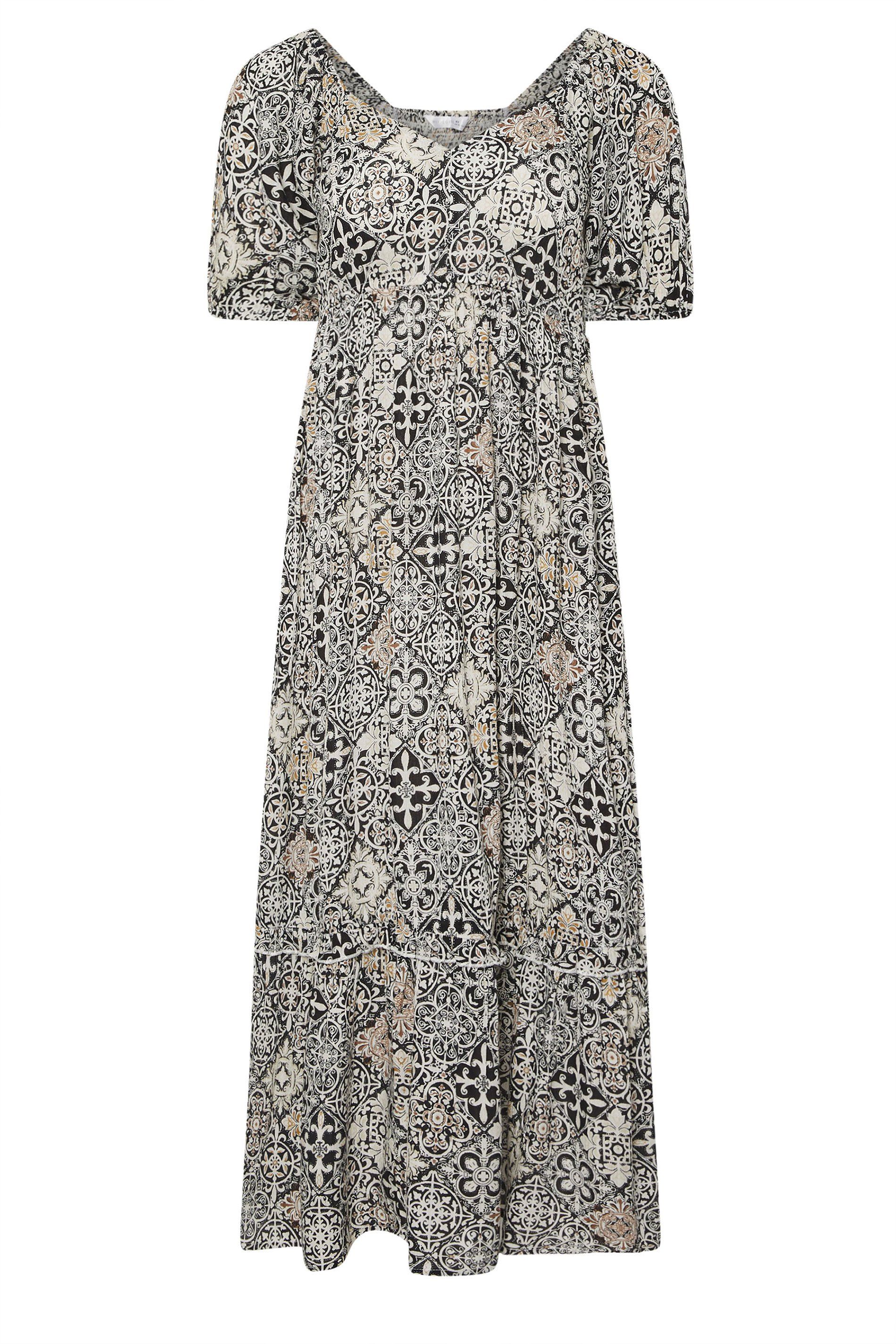 PixieGirl Petite Tile Print Maxi Dress