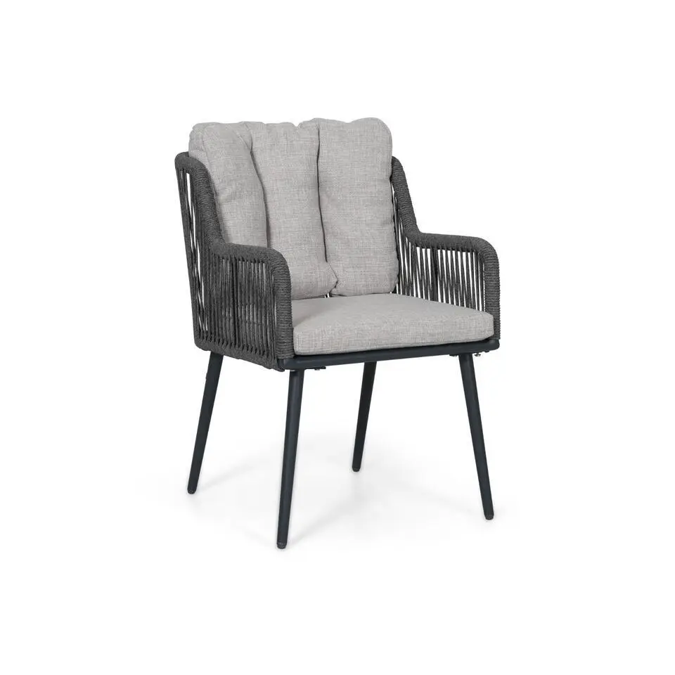 Tuinset 4 personen 120 cm Rope Grijs Lifestyle Garden Furniture Tivoli/Xento