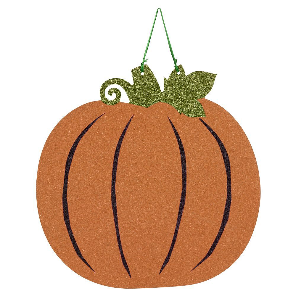 Panneau pailleté citrouille Halloween