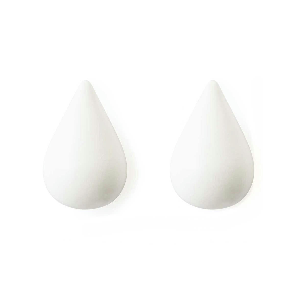 DROPIT - Lot de 2 patères blanches S