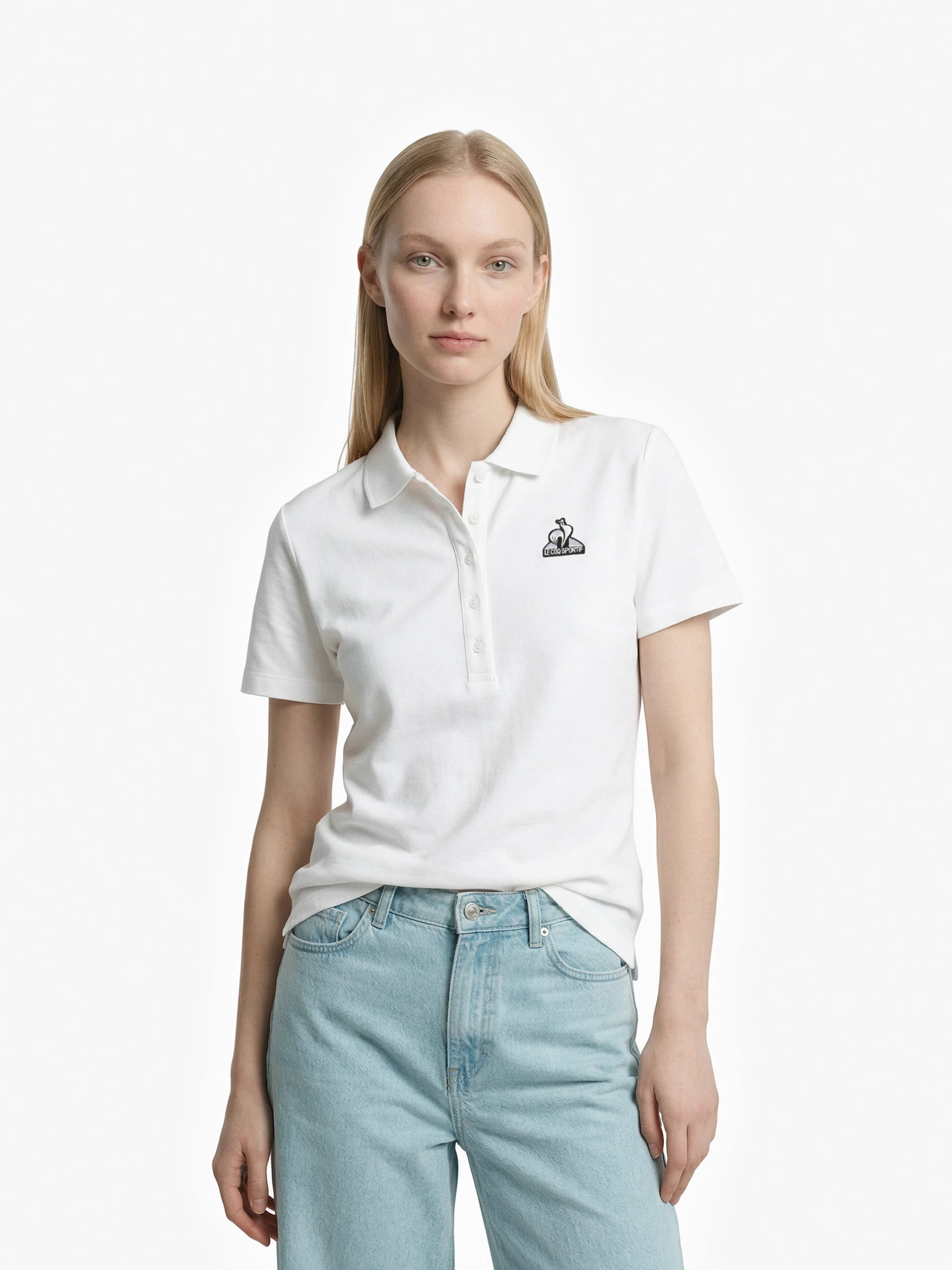 2510081-HERITAGE SP Polo SS N°1 W marshmallow | Polo Femme