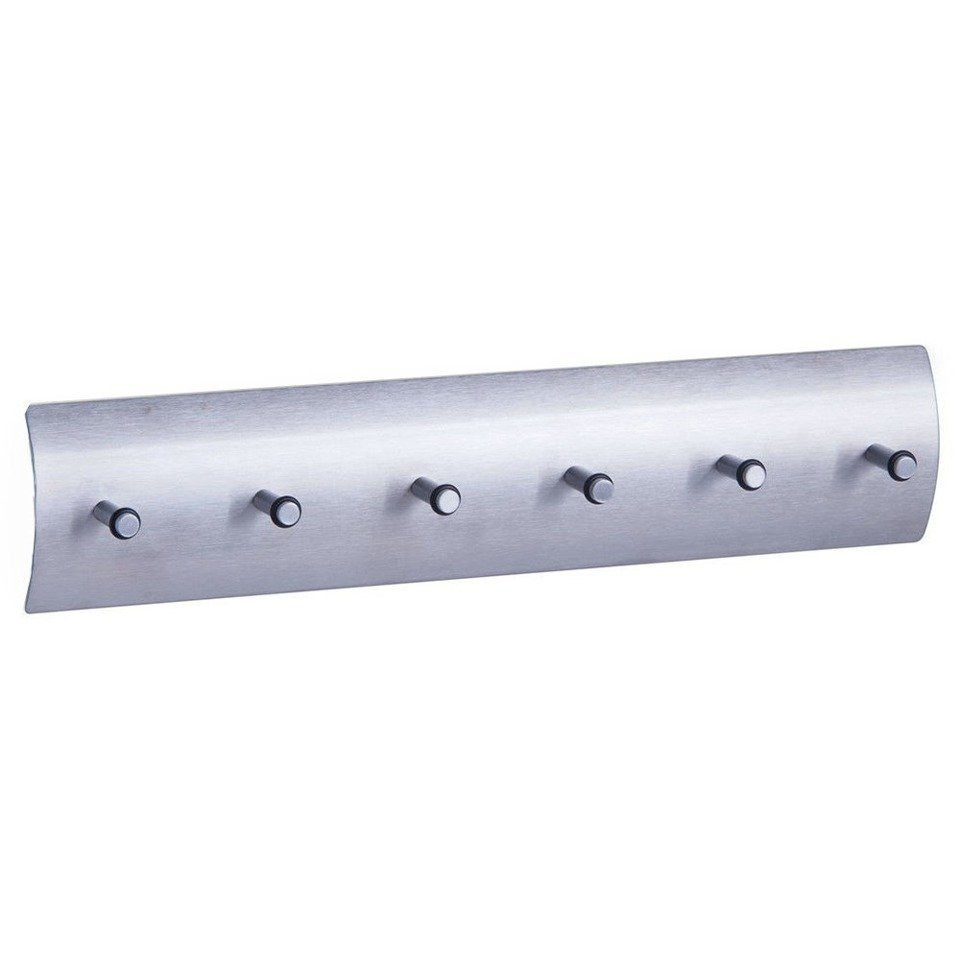 Wieszak na klucze, 6 haczyków, aluminium, ZELLER