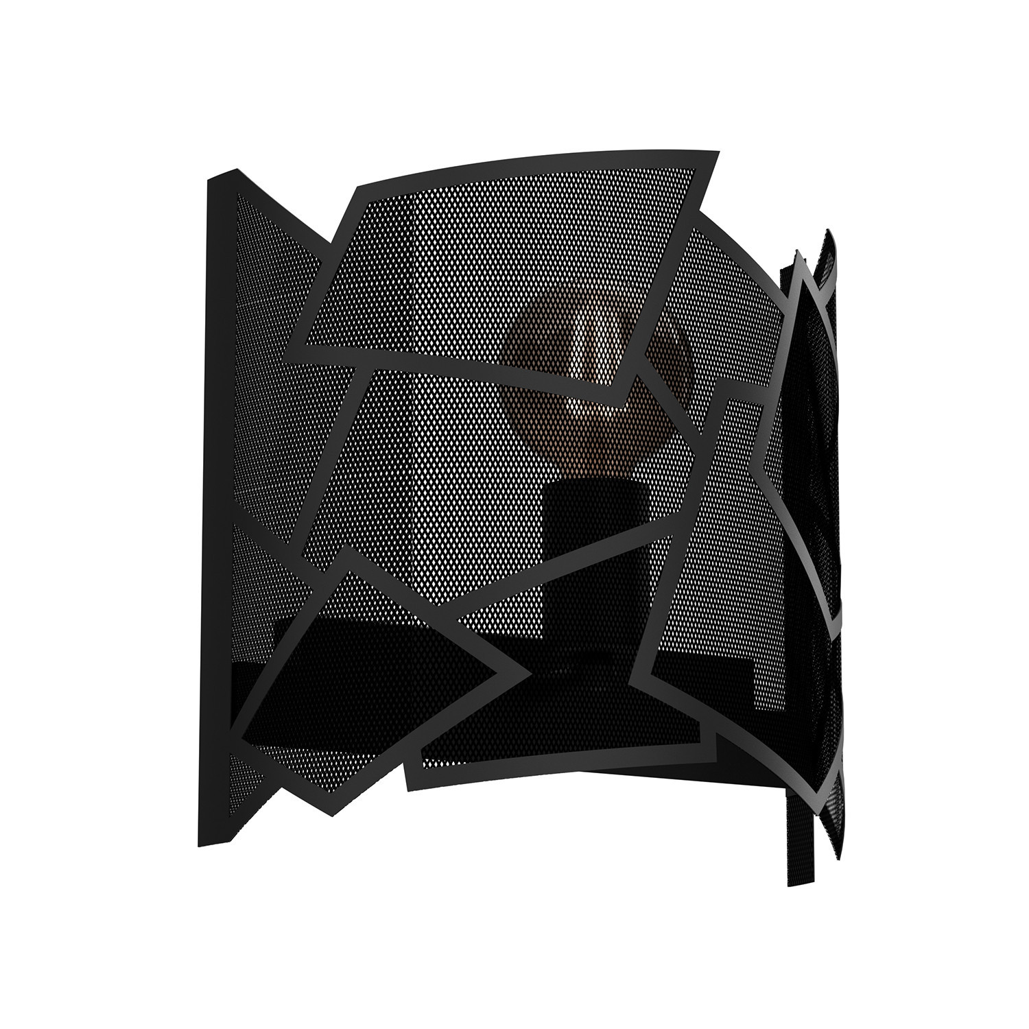 Kinkiet czarny mat Camo 1xE27x15W wym:25x26x13cm IP20 Luminex