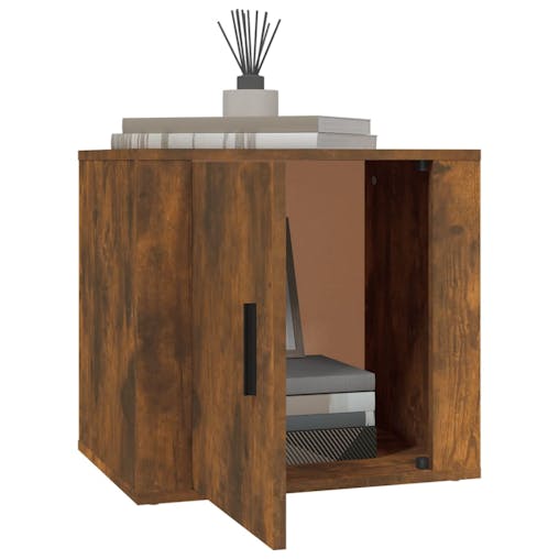 NNEVL Bedside Cabinet Smoked Oak 50x39x47 cm