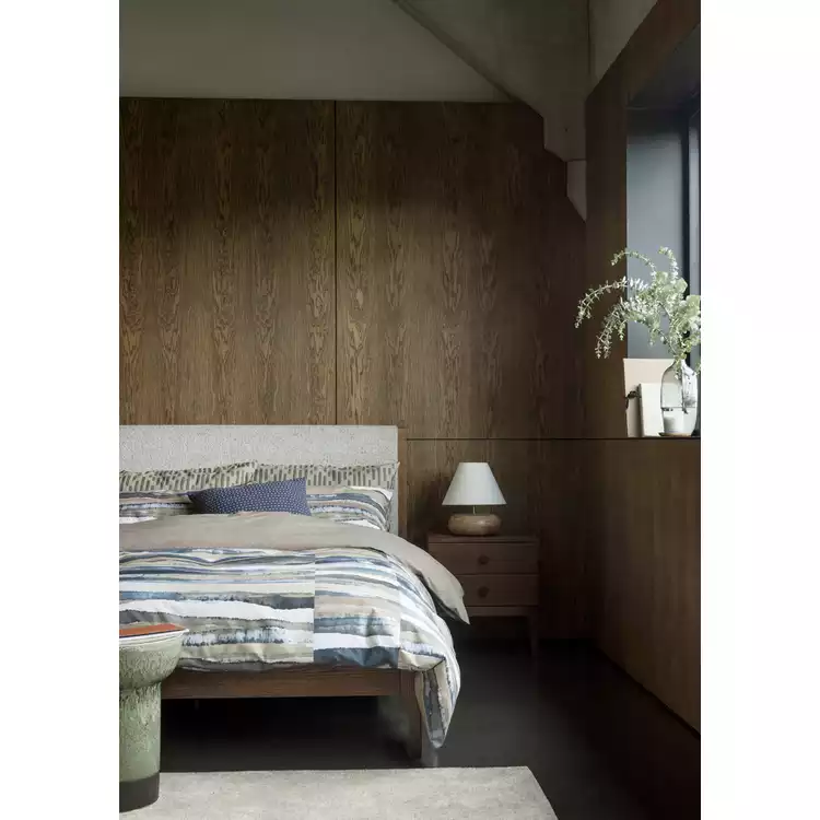 Habitat Loxley 2 Drawer Bedside Table - Walnut