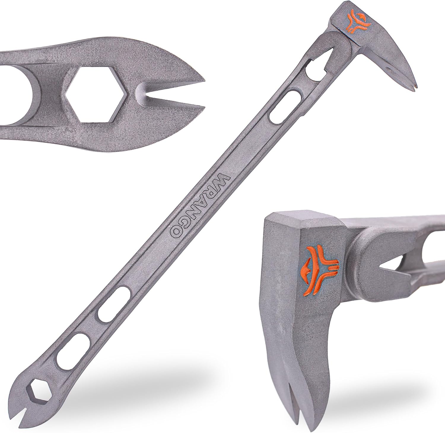 Wrango Tools 11.5 Titanium Nail Puller Cats Paw Pry Bar - Lightens Your Toolbelt - 45% Lighter Than Steel - Side Nail Puller - Professional Grade & Lifetime Warranty - 5% Donated To Help Farmers