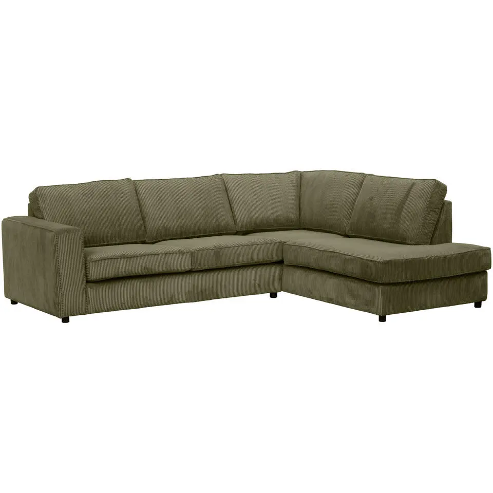 Hoekbank Stuttgart rechts - olijfgroen
