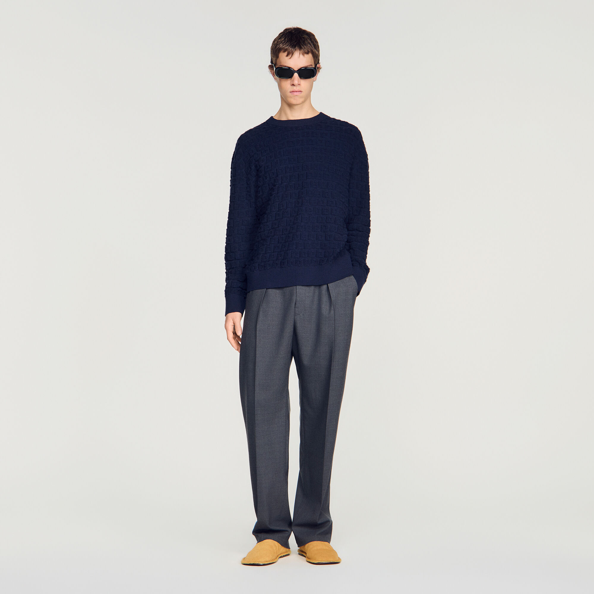 Pull en maille éponge