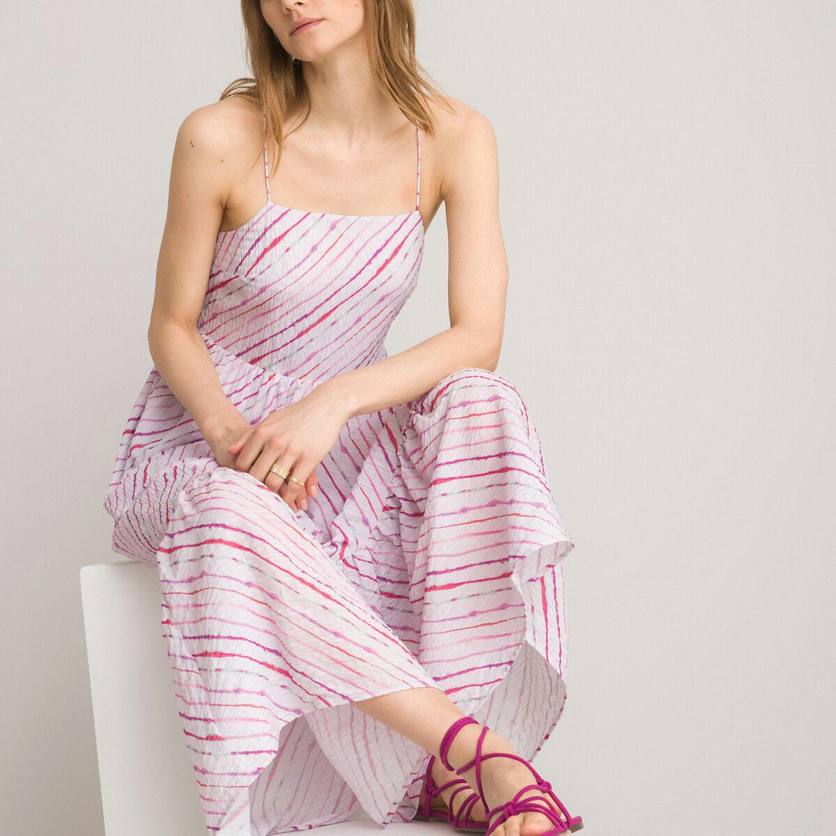 Robe fines bretelles maxi longue