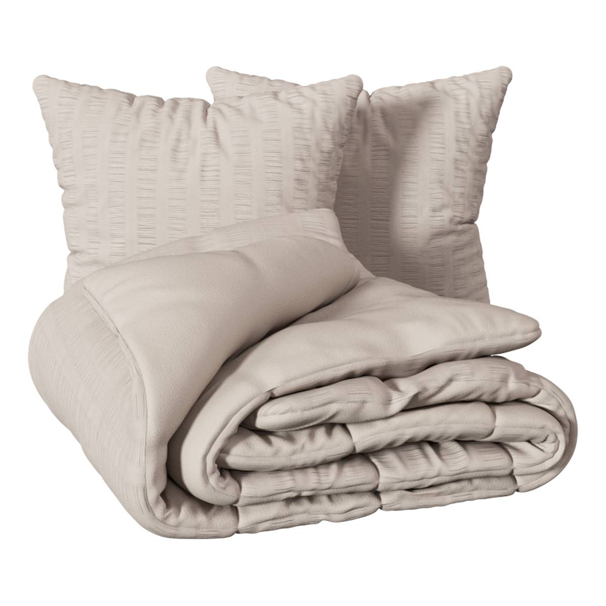 "Irhia" Bedding Set Beige, 240x220 cm