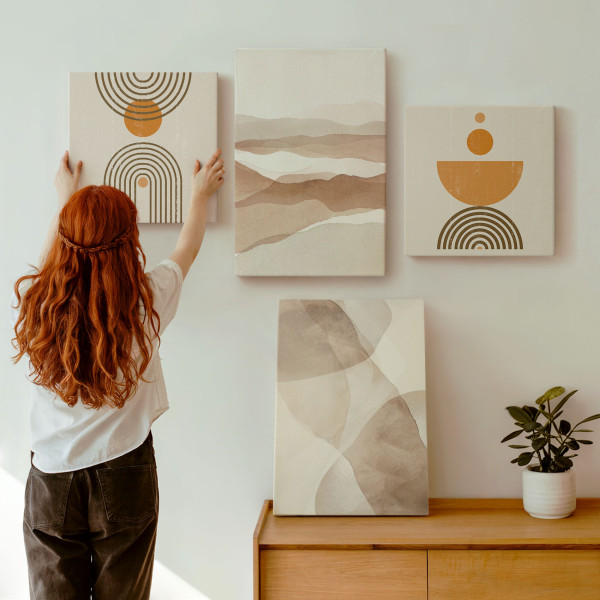 Obraz canvas 4 częściowy Minimalizm |40x40, 40x60| Wallfluent
