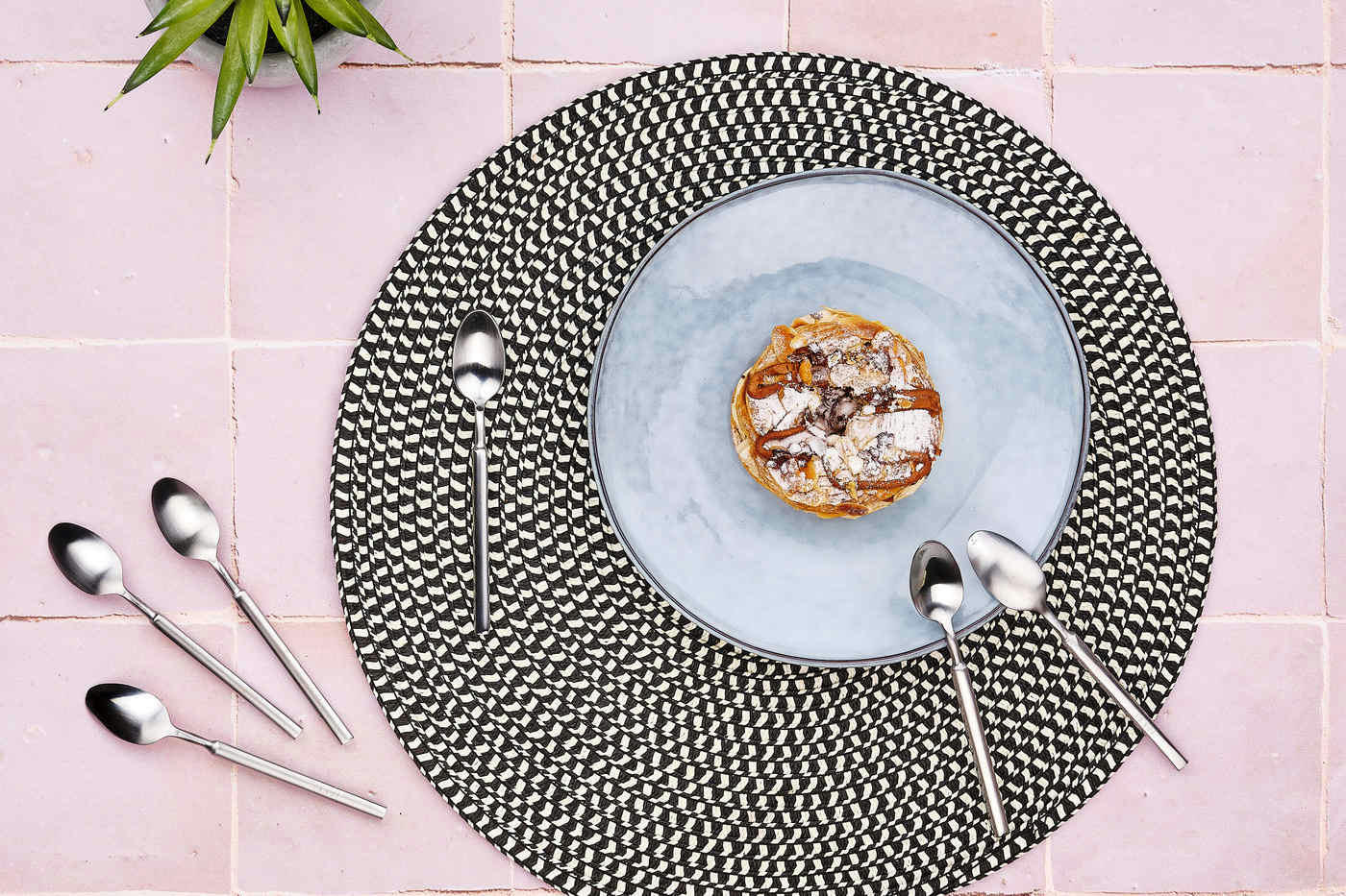 NUDE - Lot de 6 petites cuillères en inox argent