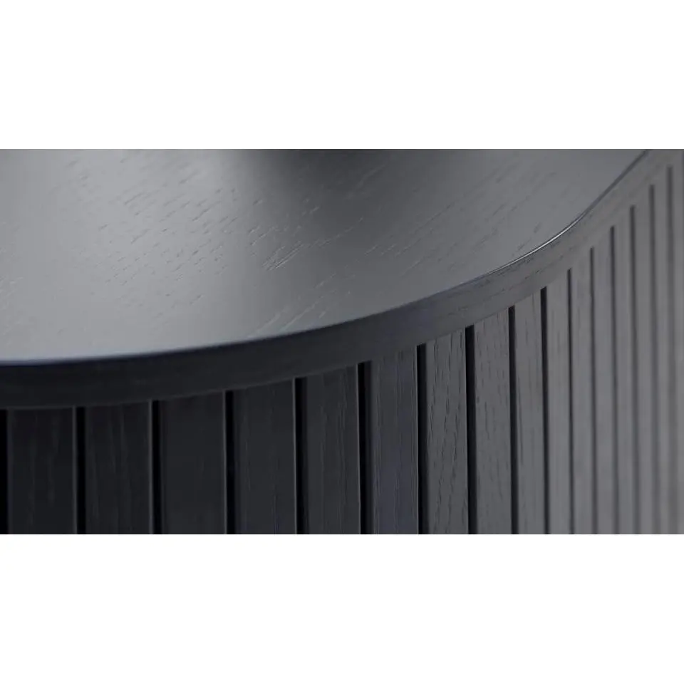 Salontafel 60x120cm - Zwart - Eikenhout - Tafel Nola