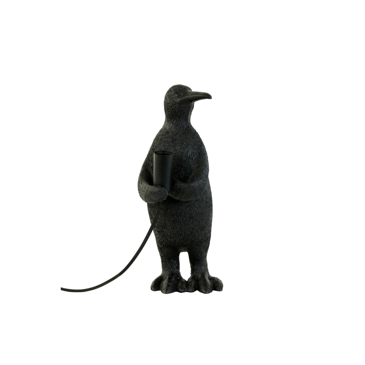 Light & Living tafellamp Penguin - zwart - 16x13x34cm