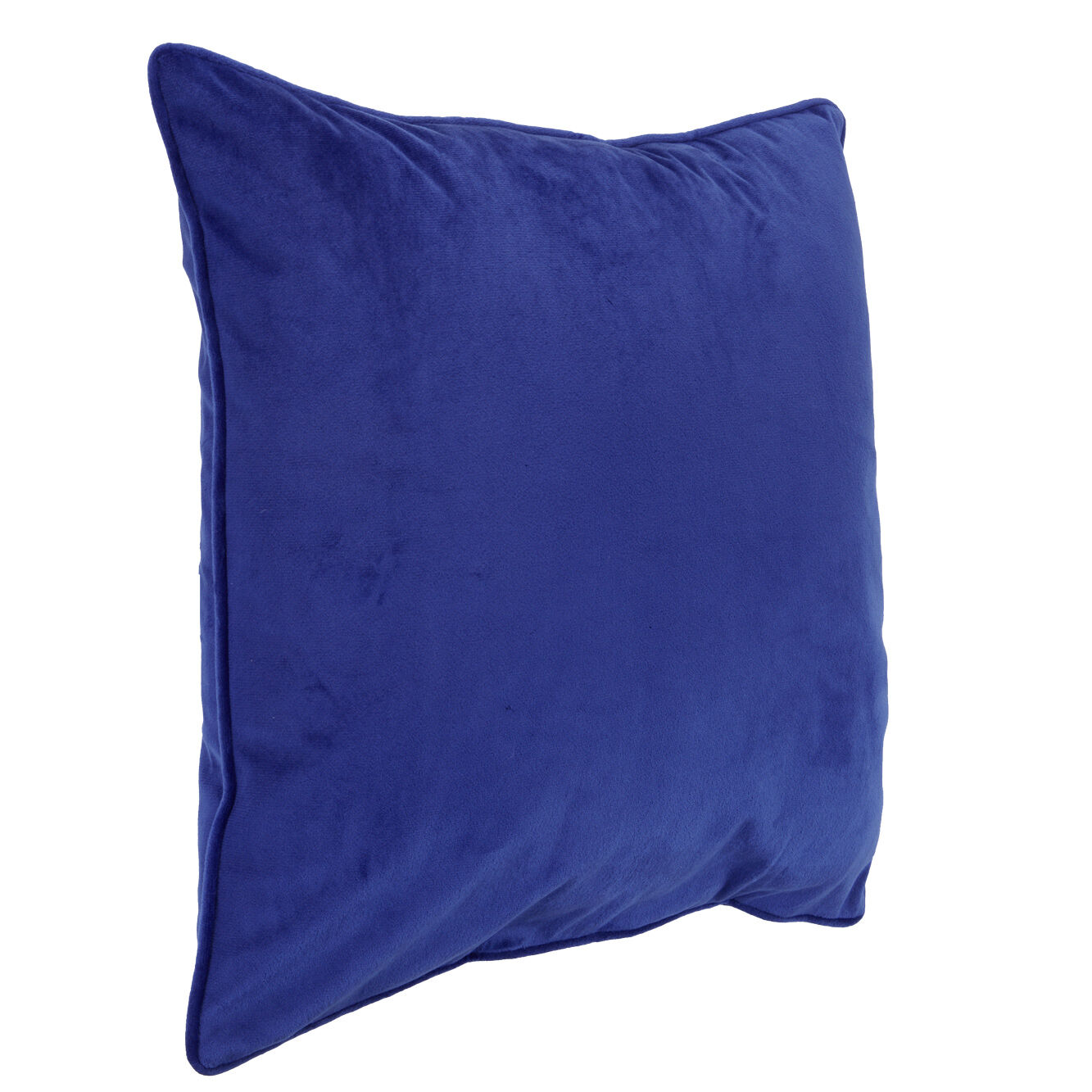 Housse de coussin en velours bleu nuit