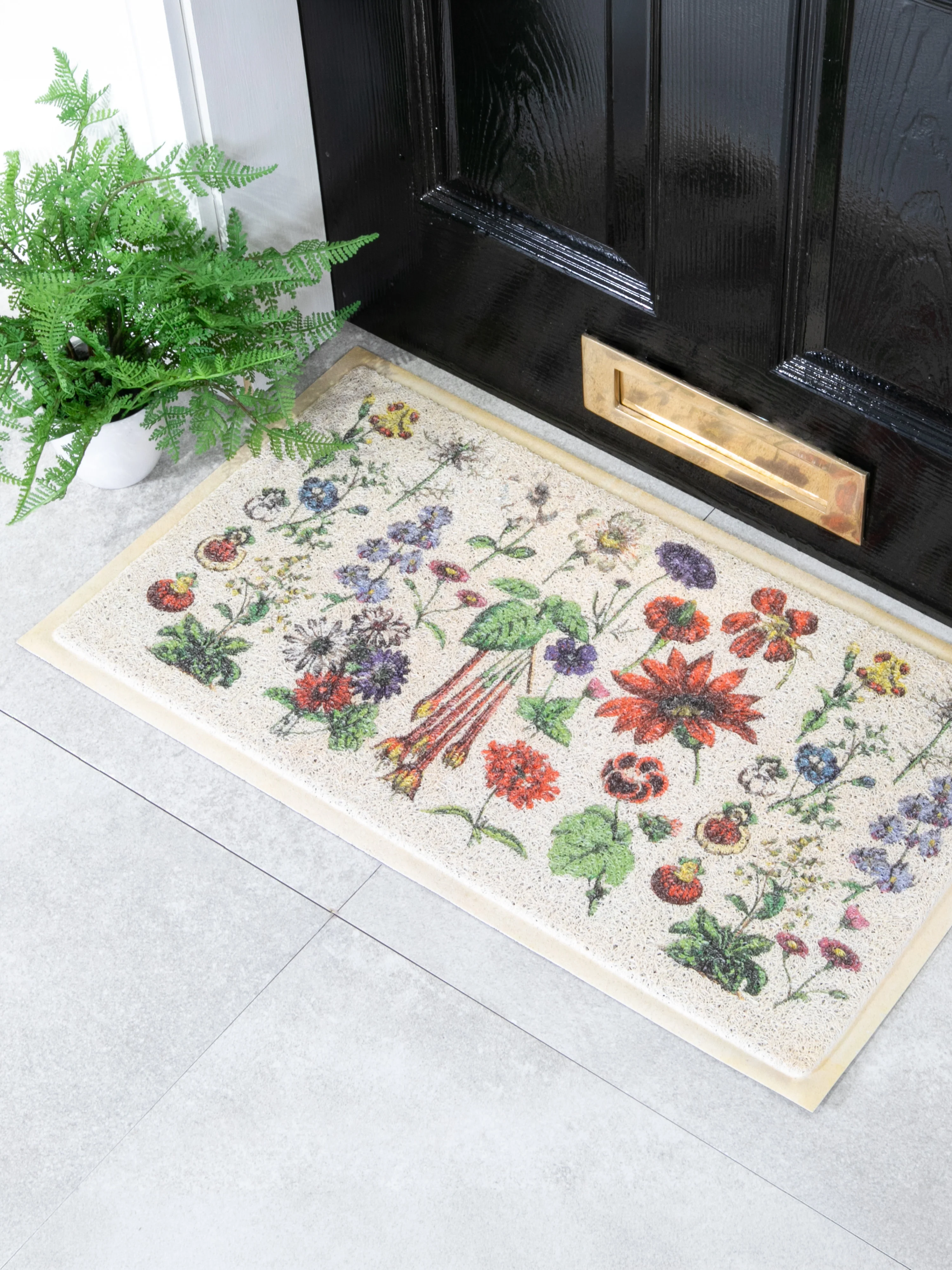 Waschbare Fußmatte Botanicals