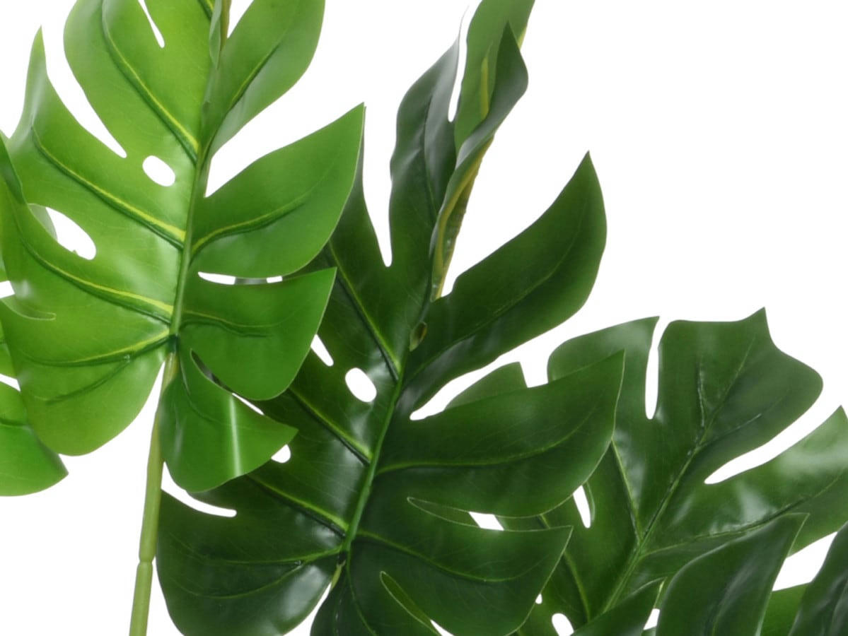 - Monstera artificiel 70x29x105 cm en pot plastique vert