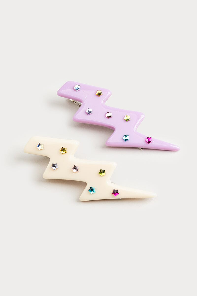 Hello Franki Lightning Bolt Barrette 2 Pack for girls