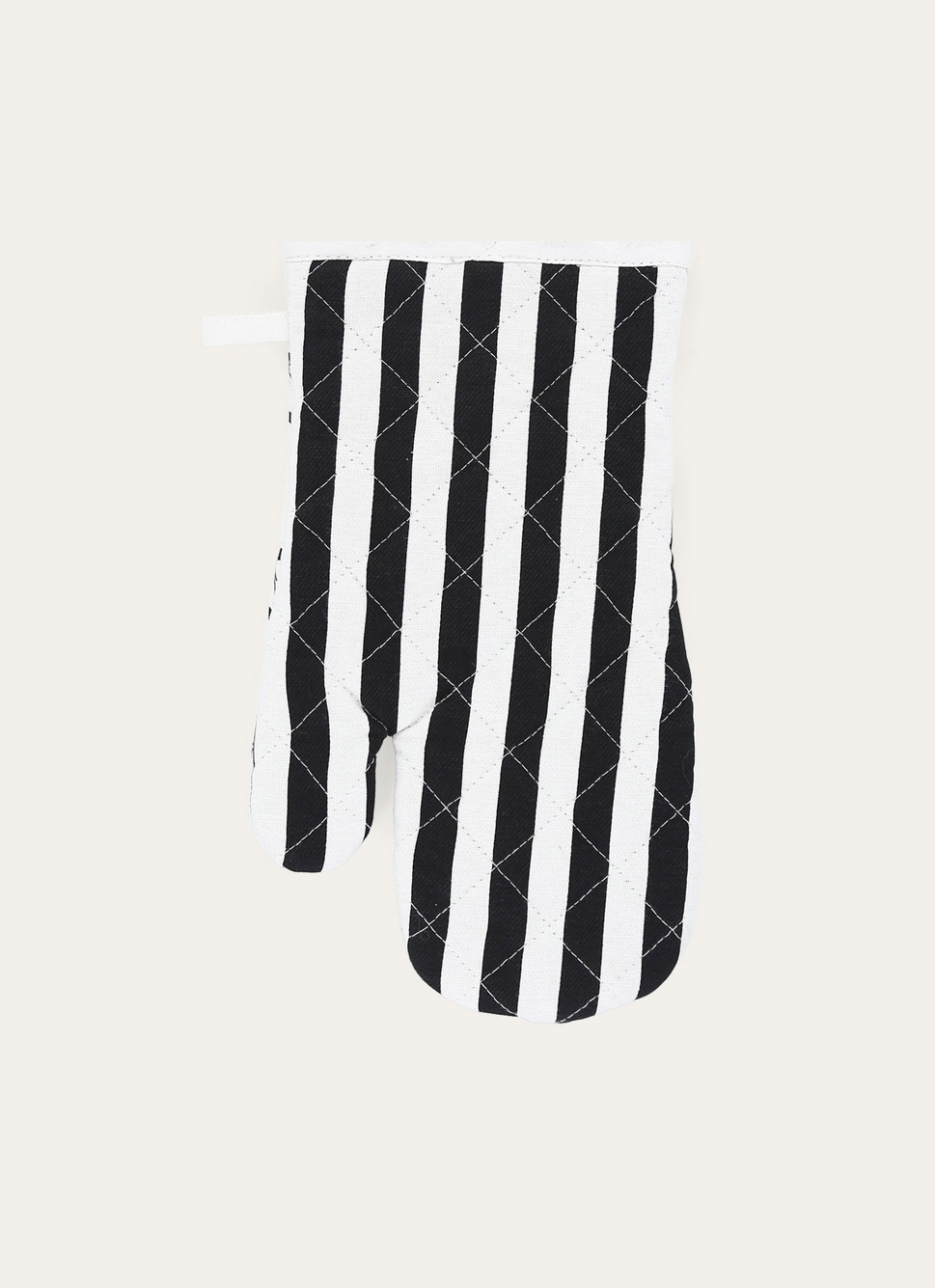 GANT DE CUISINE EN COTON DRAPEAU BRETON BLANC/NOIR
