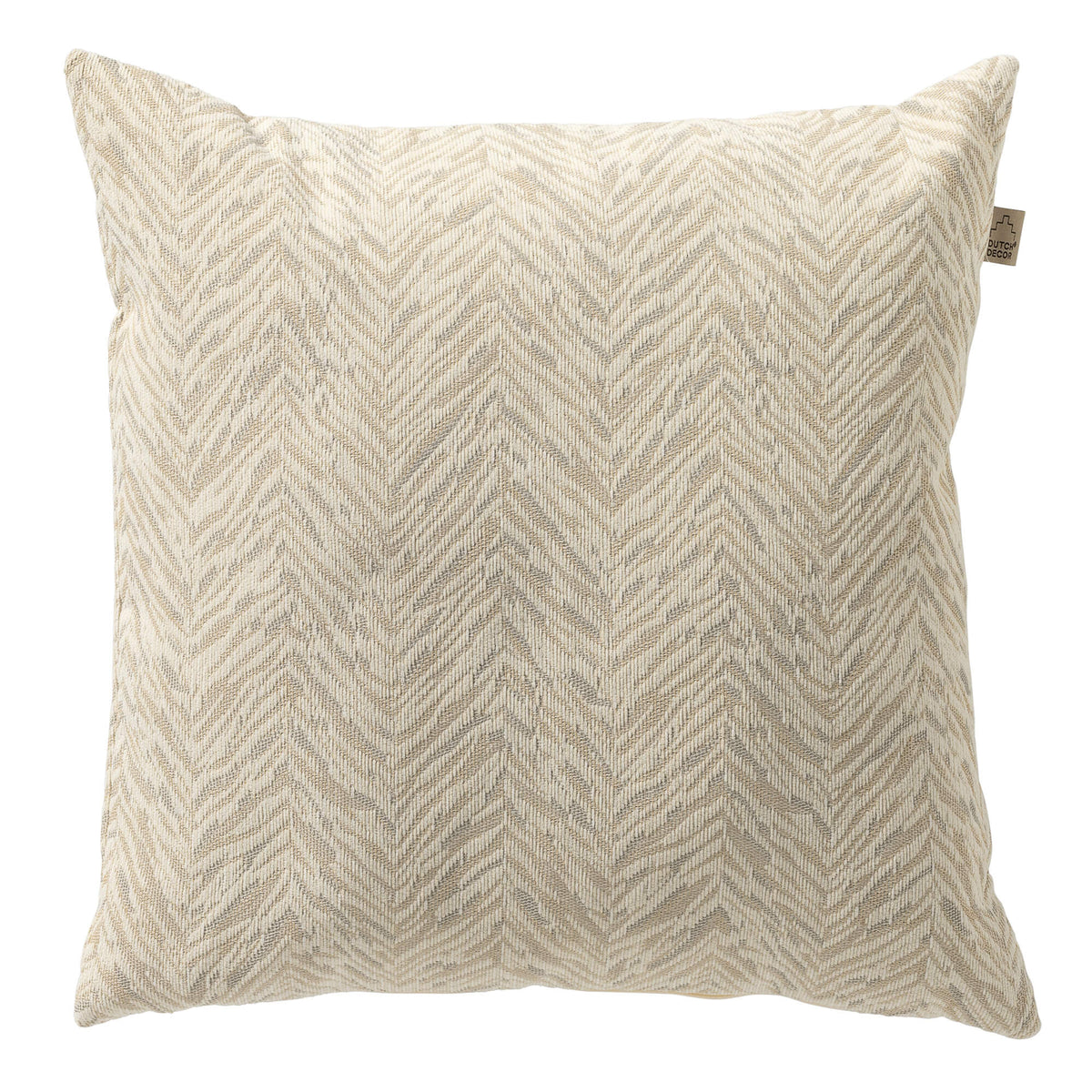 AUGUSTA - buitenkussen 45x45 cm - waterafstotend - Marshmallow - wit, beige