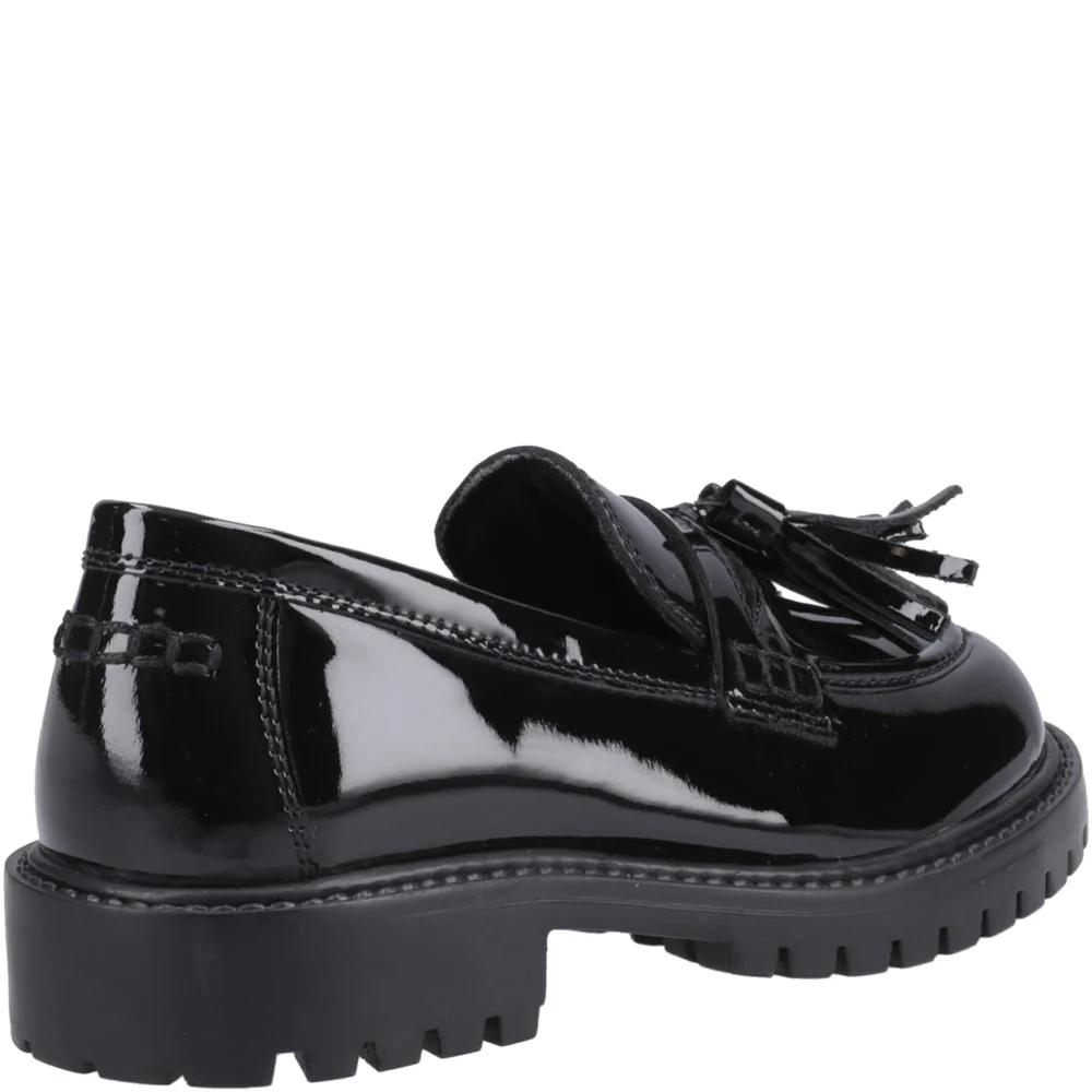 Hush Puppies Abigail Patent XL Senior School Shoes