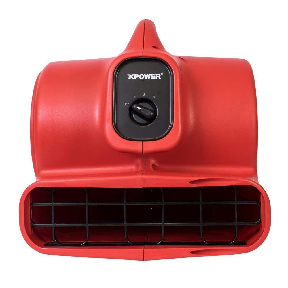 XPOWER P-400 Multi-Purpose Compact Air Mover Blower Fan, 3-Speed, 2000 CFM, Blue