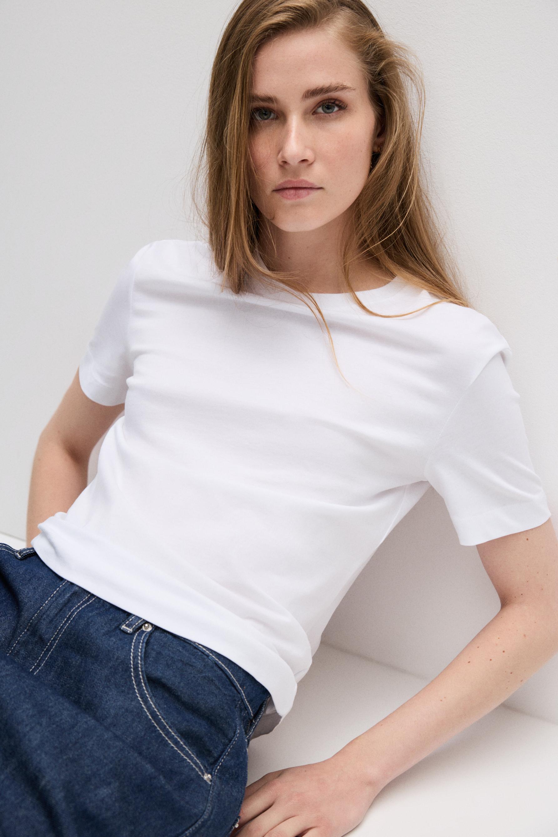 Camiseta básica cuello redondo