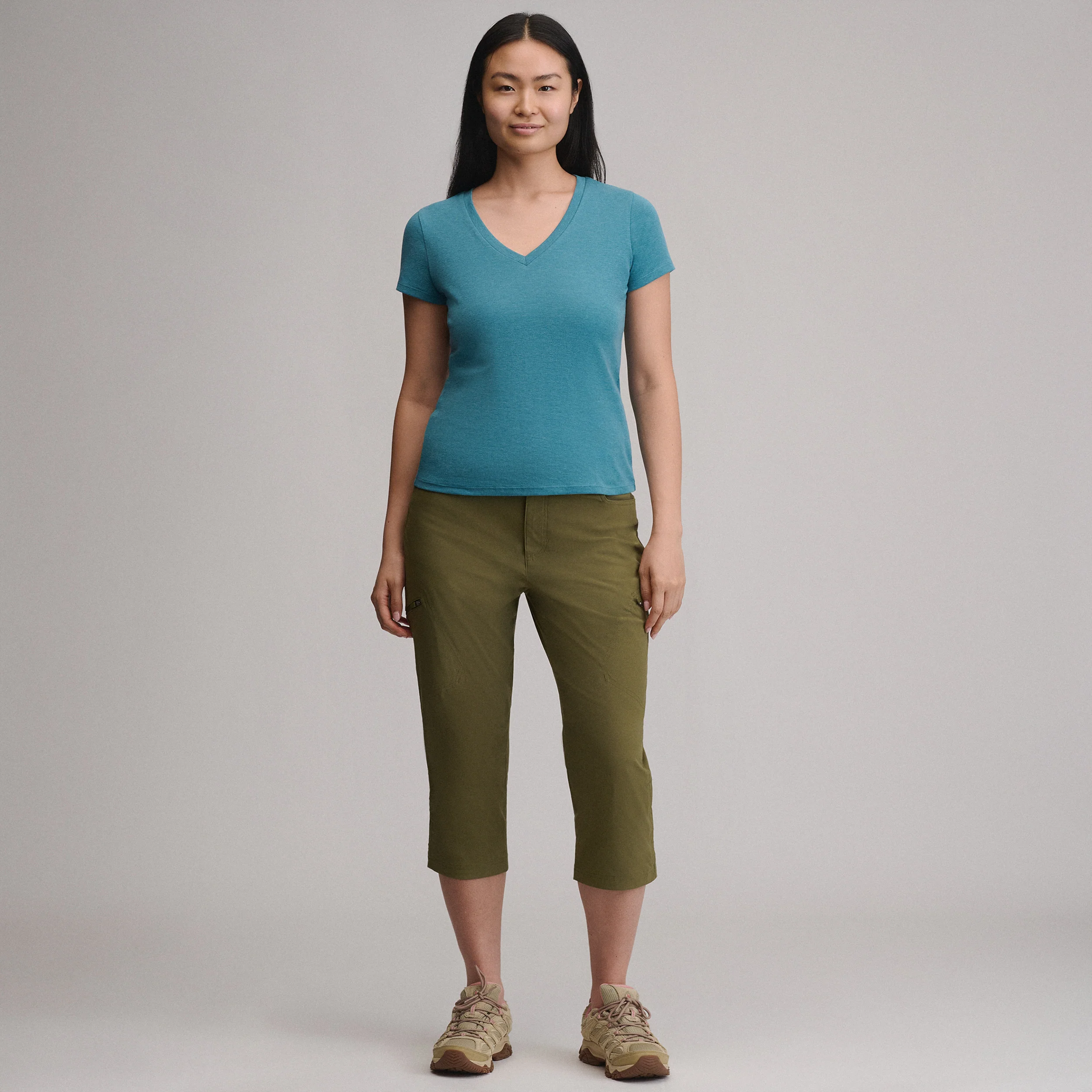 Women's Everyday Short-Sleeve V-Neck T-Shirt