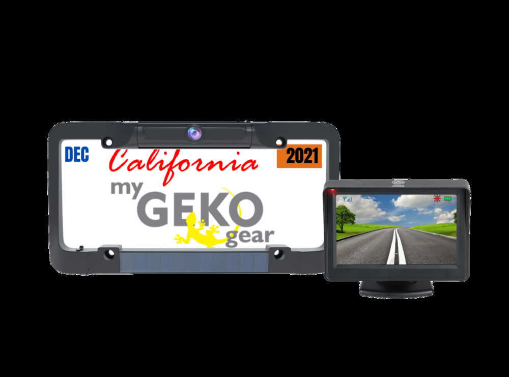 myGEKOgear Solar Powered Wireless Backup Camera with 4.3-in Monitor, Easy Installation, Parking Guidance Lines