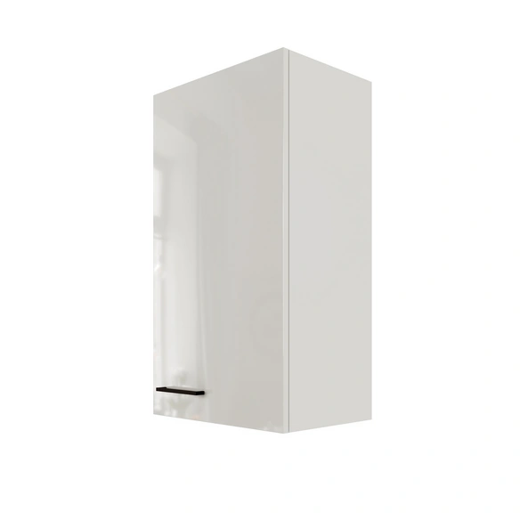 Hängeschrank, »Lund«, Bügelgriff, LxBxH: 50x30x89 cm, lichtgrau glänzend