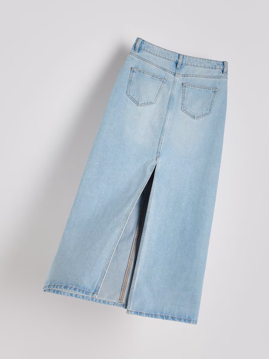 Denim Maxi Skirt