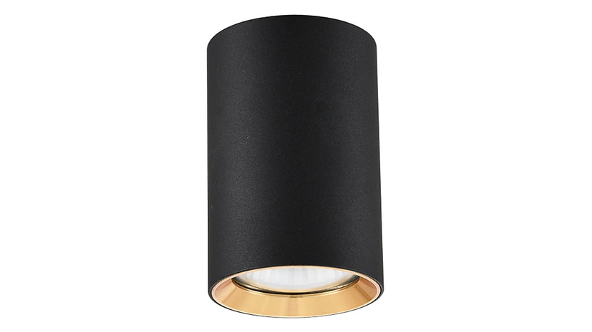 Plafon Manacor 9 cm metalowy czarny