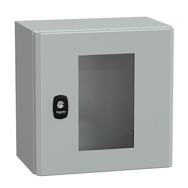 Nsys3d3320t Coffret Métallique étanche Ip66 - 300x300x200 - Porte Vitrée - Spacial S3d - Schneider Electric