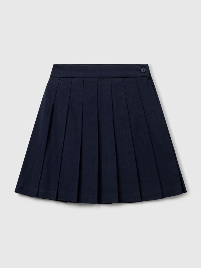 Pleated skirt in flannel