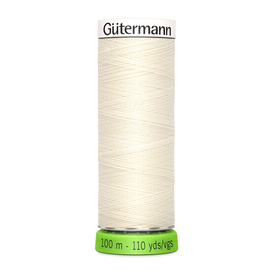 Gutermann Cream Sew All Recycled rPET Thread 100m (1)