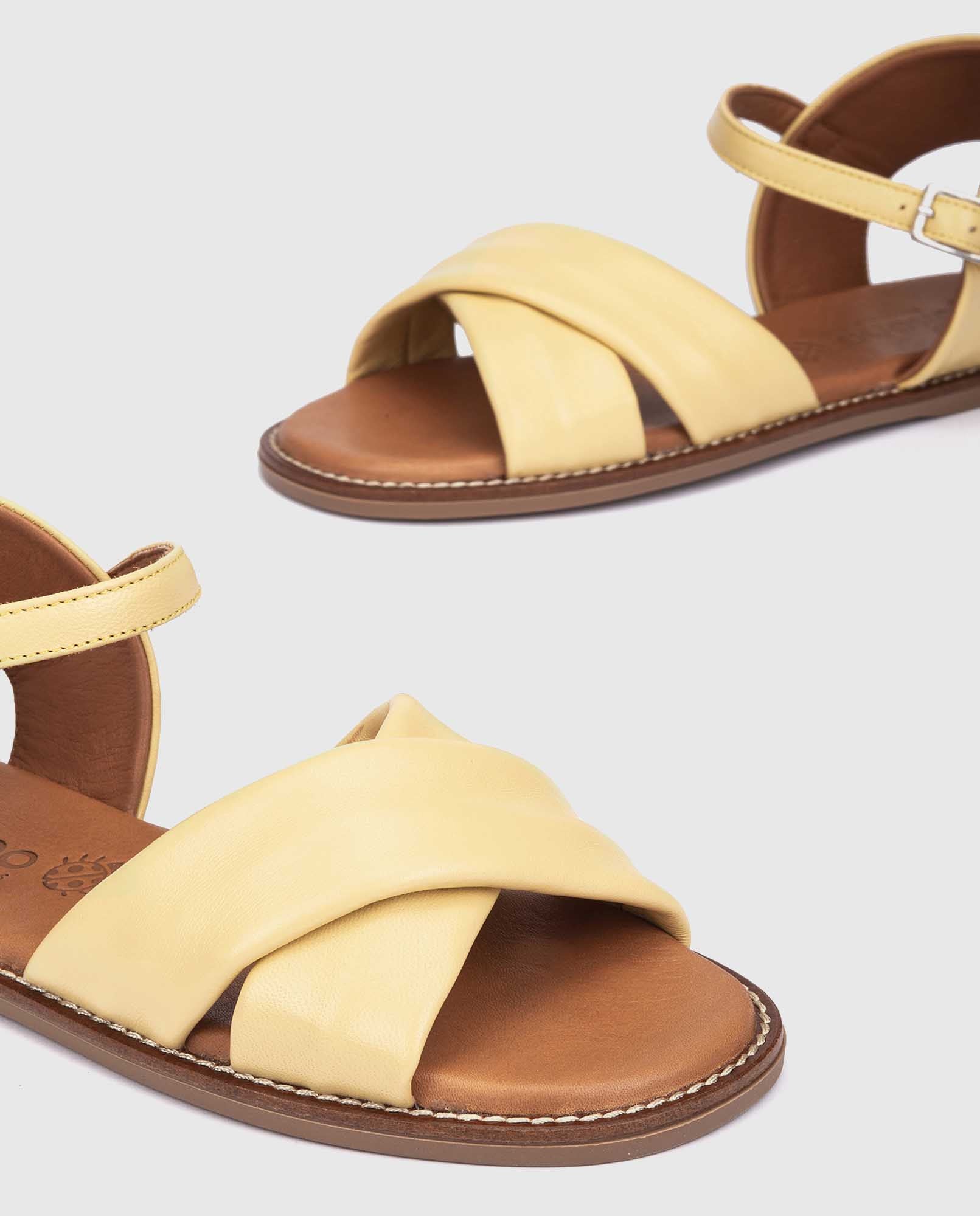 Sandalia plana Vera 003 amarillo