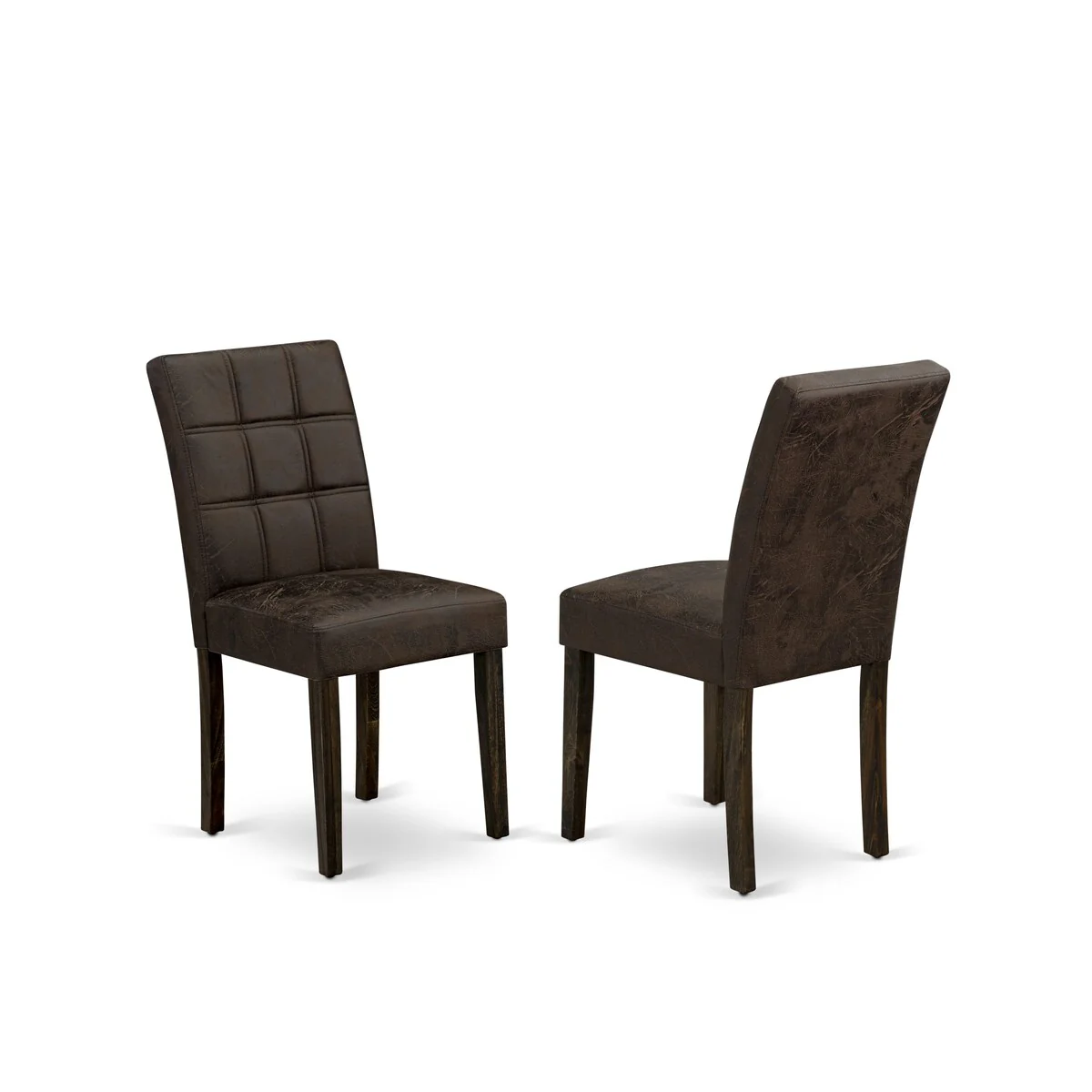 East West Furniture Austin Parson Dining Chairs, Set of 2 (Color & Fabric Options)