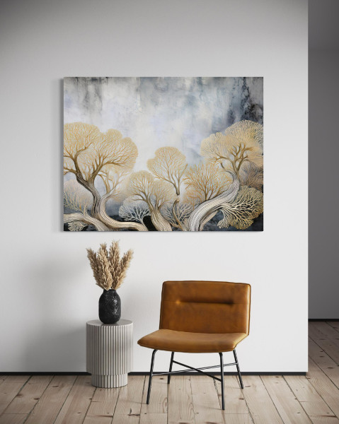 Feeby Obraz na płótnie, Drzewa Rośliny Abstrakcja 60x40
