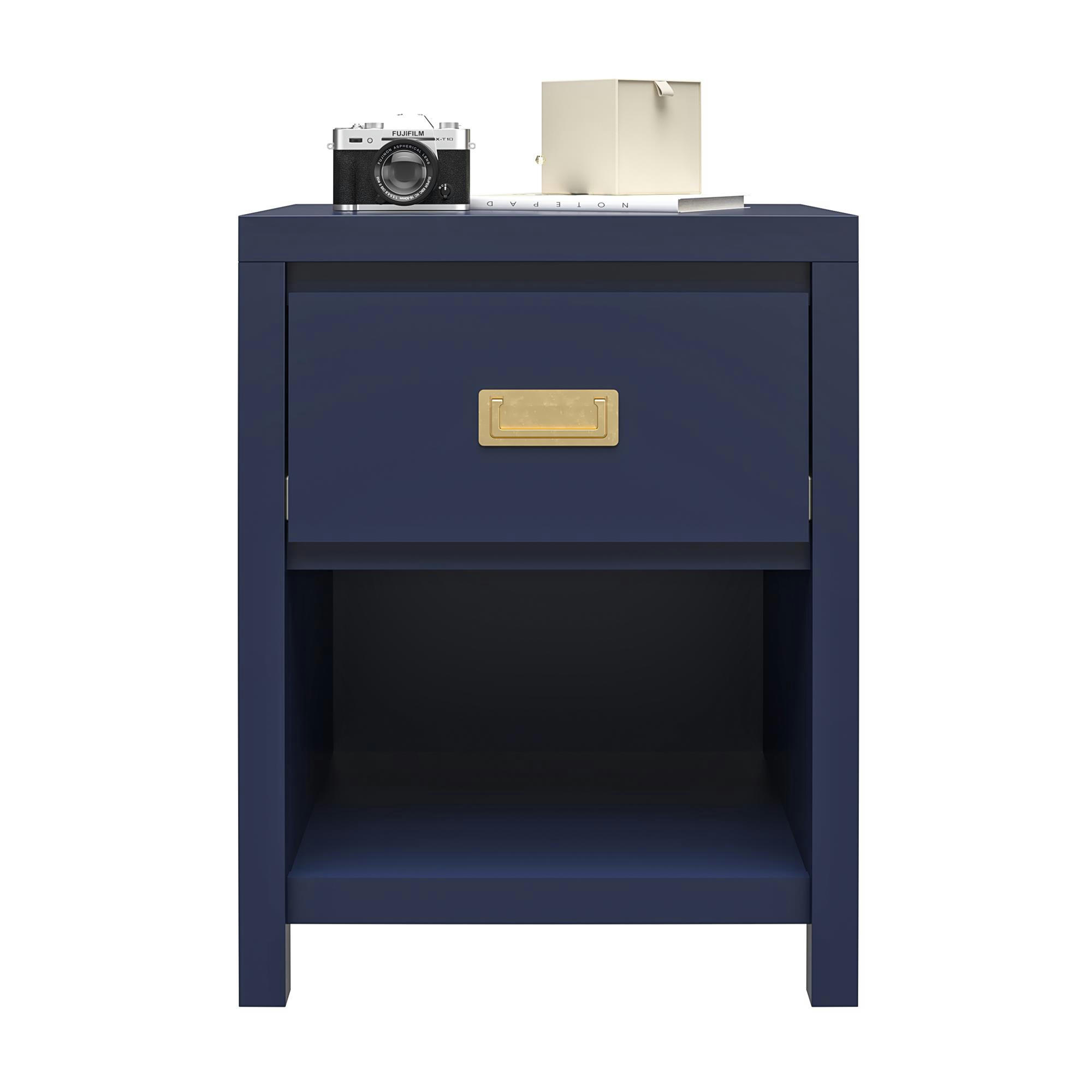 MONARCH HILL - Table de nuit avec 1 tiroir en MDF Navy